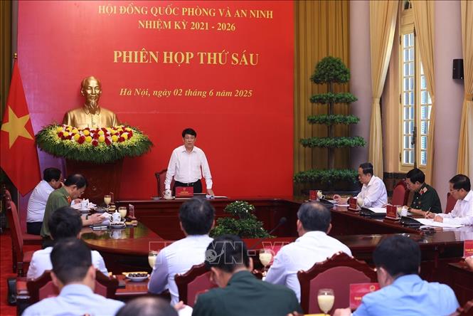 Chủ tịch nước Lương Cường phát biểu chỉ đạo. Ảnh: Lâm Khánh - TTXVN