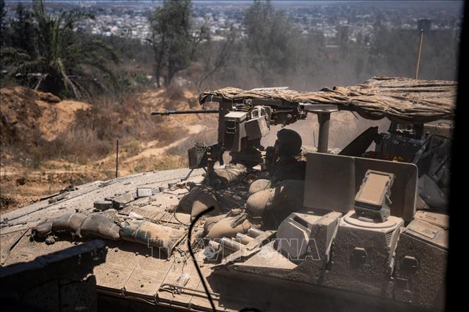 Binh sĩ Israel được triển khai tại Dải Gaza. Ảnh: THX/TTXVN