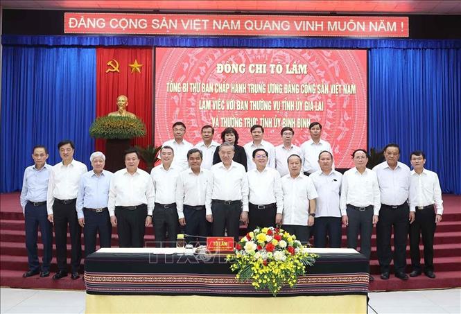 Tổng Bí thư Tô Lâm và các đại biểu. Ảnh: Thống Nhất – TTXVN
