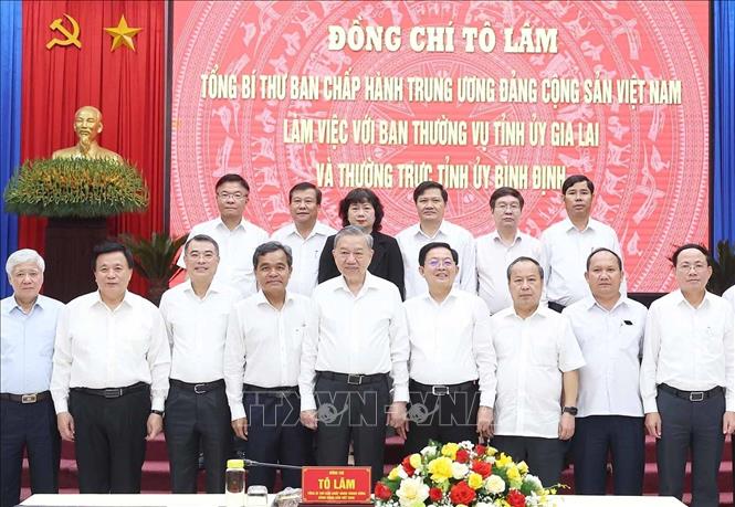 Tổng Bí thư Tô Lâm và các đại biểu. Ảnh: Thống Nhất – TTXVN