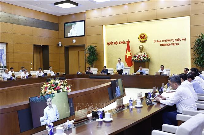 Chủ tịch Quốc hội Trần Thanh Mẫn phát biểu khai mạc Phiên họp. Ảnh: Doãn Tấn - TTXVN