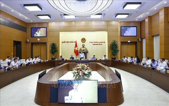 Chủ tịch Quốc hội Trần Thanh Mẫn phát biểu khai mạc Phiên họp. Ảnh: Doãn Tấn - TTXVN