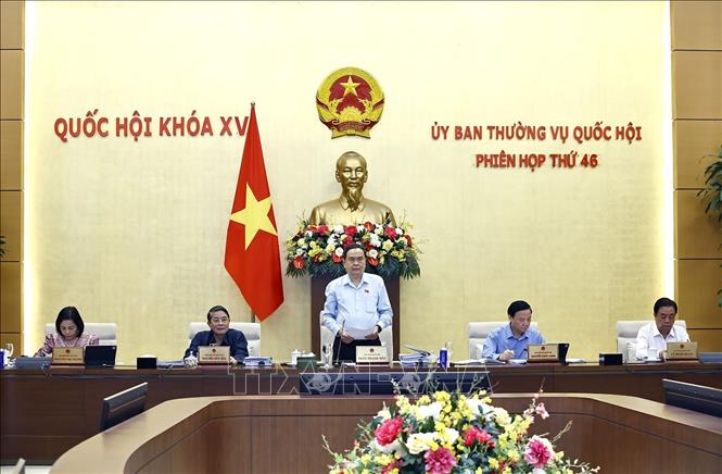Chủ tịch Quốc hội Trần Thanh Mẫn phát biểu khai mạc Phiên họp. Ảnh: Doãn Tấn - TTXVN