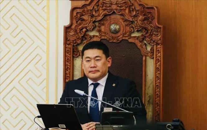 Ông Luvsannamsrain Oyun-Erdene được bổ nhiệm làm Thủ tướng Mông Cổ tại phiên họp Quốc hội ở Ulaanbaatar, ngày 5/7/2024. Ảnh: MONTSAME/TTXVN