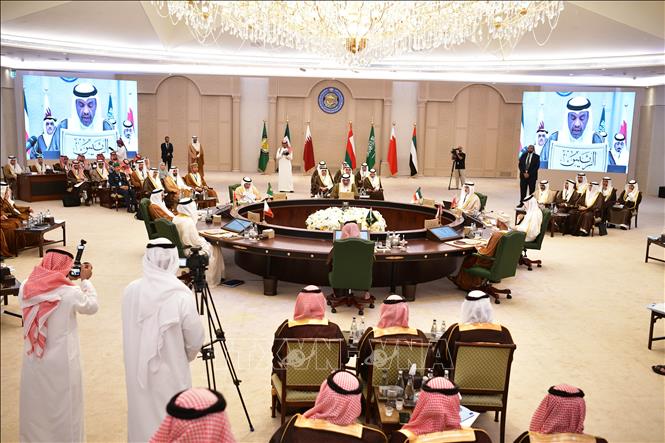 Quang cảnh cuộc họp lần thứ 164 của Hội đồng Bộ trưởng GCC ở Kuwait City ngày 2/6/2025. Ảnh: THX/TTXVN