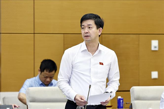Tổng thư ký Quốc hội, Chủ nhiệm Văn phòng Quốc hội Lê Quang Tùng phát biểu. Ảnh: Doãn Tấn - TTXVN