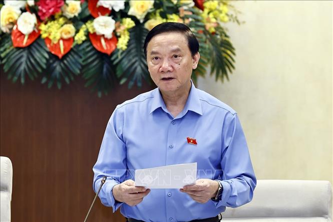 Phó Chủ tịch Quốc hội Nguyễn Khắc Định phát biểu. Ảnh: Doãn Tấn - TTXVN