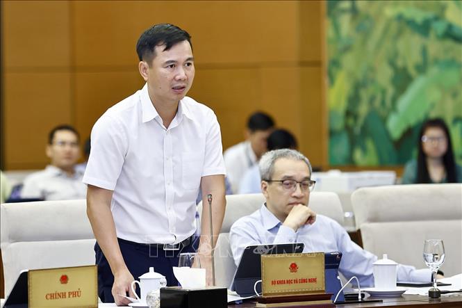 Thứ trưởng Bộ Khoa học và Công nghệ Bùi Thế Duy phát biểu. Ảnh: Doãn Tấn - TTXVN