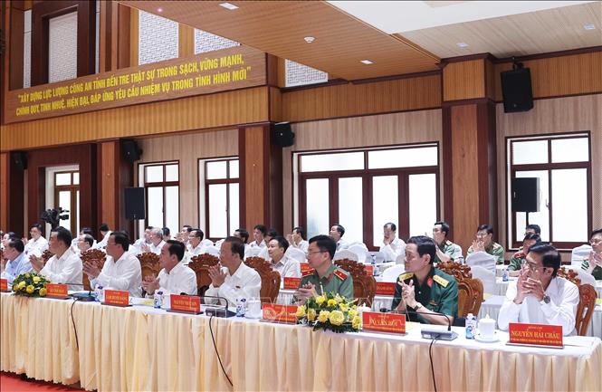 Các đại biểu dự buổi làm việc. Ảnh: Thống Nhất – TTXVN