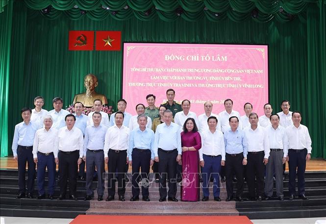 Tổng Bí thư Tô Lâm và các đại biểu. Ảnh: Thống Nhất – TTXVN