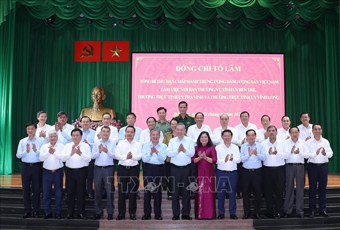 Tổng Bí thư Tô Lâm và các đại biểu. Ảnh: Thống Nhất – TTXVN