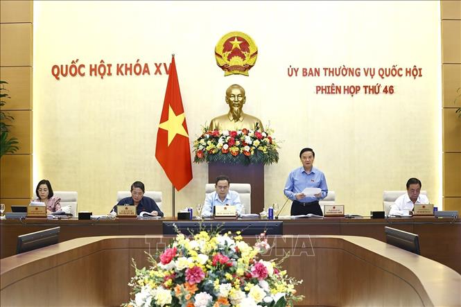 Phó Chủ tịch Quốc hội Nguyễn Khắc Định phát biểu. Ảnh: Doãn Tấn - TTXVN