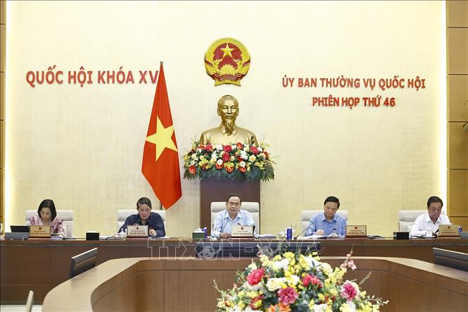 Chủ tịch Quốc hội Trần Thanh Mẫn phát biểu. Ảnh: Doãn Tấn - TTXVN