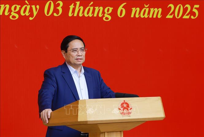 Thủ tướng Phạm Minh Chính chủ trì Hội nghị lần thứ hai Ban Chấp hành Đảng bộ Chính phủ. Ảnh: Dương Giang-TTXVN
