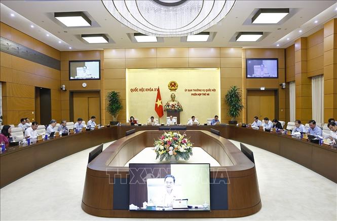 Chủ tịch Quốc hội Trần Thanh Mẫn phát biểu. Ảnh: Doãn Tấn - TTXVN