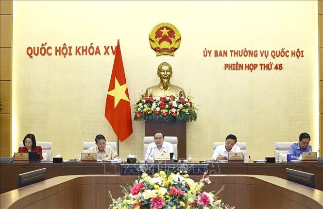 Chủ tịch Quốc hội Trần Thanh Mẫn phát biểu. Ảnh: Doãn Tấn - TTXVN