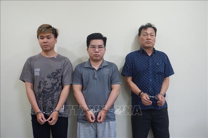 Các đối tượng bị bắt giữ. Ảnh: TTXVN phát                       