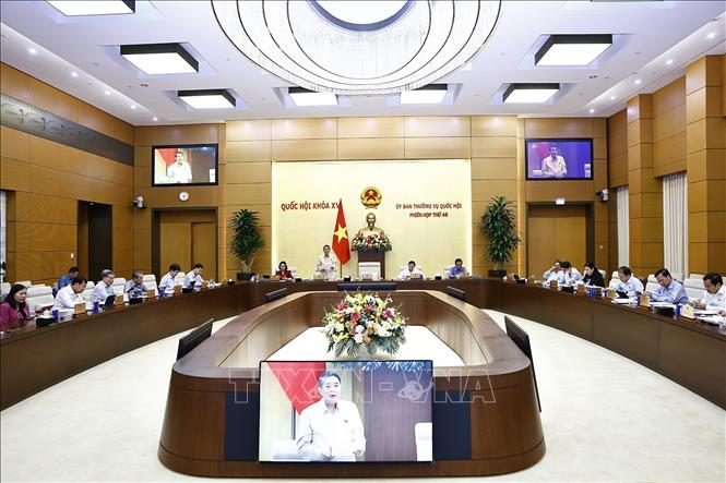 Phó Chủ tịch Quốc hội Nguyễn Đức Hải phát biểu. Ảnh: Doãn Tấn - TTXVN