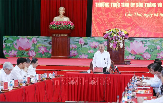 Tổng Bí thư Tô Lâm phát biểu. Ảnh: Thống Nhất – TTXVN