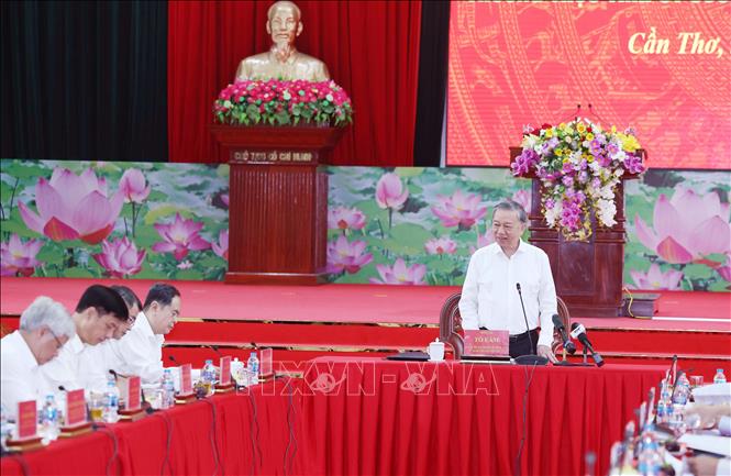 Tổng Bí thư Tô Lâm phát biểu. Ảnh: Thống Nhất – TTXVN