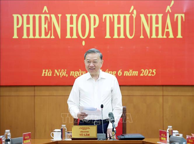 Tổng Bí thư Tô Lâm chủ trì phiên họp. Ảnh: Thống Nhất – TTXVN