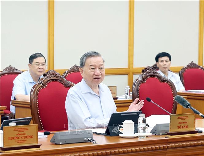 Tổng Bí thư Tô Lâm phát biểu. Ảnh: Thống Nhất – TTXVN