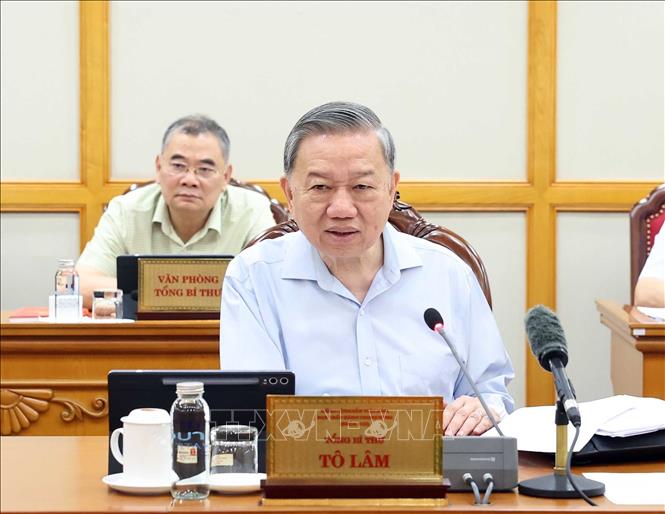 Tổng Bí thư Tô Lâm phát biểu. Ảnh: Thống Nhất – TTXVN