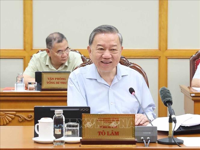 Tổng Bí thư Tô Lâm phát biểu. Ảnh: Thống Nhất – TTXVN