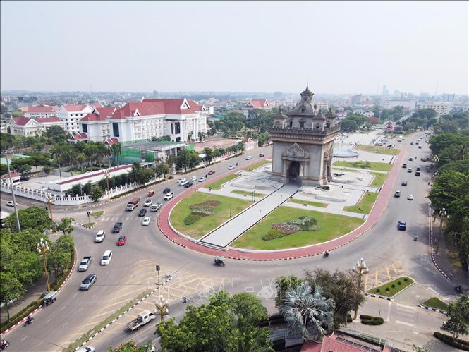 Patouxay ra đời với mục đích để ghi lại những chiến thắng hiển hách của các vị Vua của Lào. Ảnh: Đỗ Bá Thành/ PV TTXVN tại Lào

