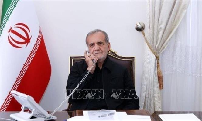 Tổng thống Iran Masoud Pezeshkian. Ảnh: IRNA/TTXVN