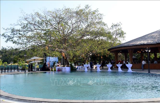 Khu du lịch sinh thái đảo Đá Dựng phù hợp cho phát triển loại hình du lịch nghỉ dưỡng cao cấp, gắn với khám phá và bảo tồn. Ảnh: Thanh Vân- TTXVN