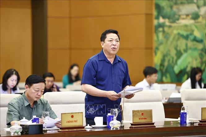 Bộ trưởng Bộ Xây dựng Trần Hồng Minh phát biểu. Ảnh: Doãn Tấn - TTXVN