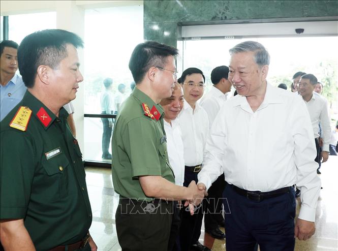 Tổng Bí thư Tô Lâm và các đại biểu. Ảnh: Thống Nhất -TTXVN