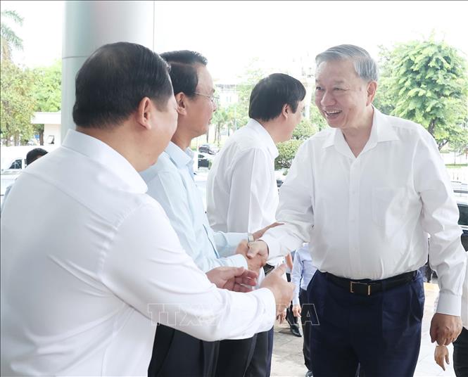 Tổng Bí thư Tô Lâm và các đại biểu. Ảnh: Thống Nhất -TTXVN
