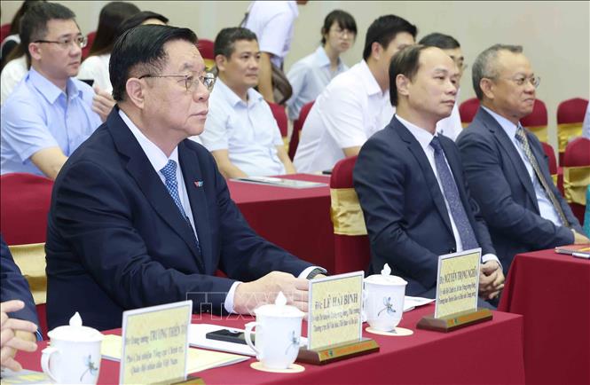 Đồng chí Nguyễn Trọng Nghĩa, Uỷ viên Bộ Chính trị, Bí thư Trung ương Đảng, Trưởng Ban Chỉ đạo công tác thông tin đối ngoại tham dự buổi lễ. Ảnh: Phương Hoa - TTXVN