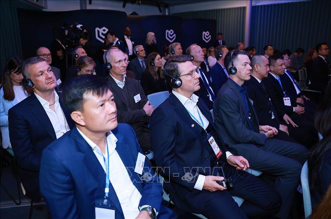 Các đại biểu tham dự Diễn đàn kinh tế Việt Nam – Thụy Điển. Ảnh: Dương Giang-TTXVN
