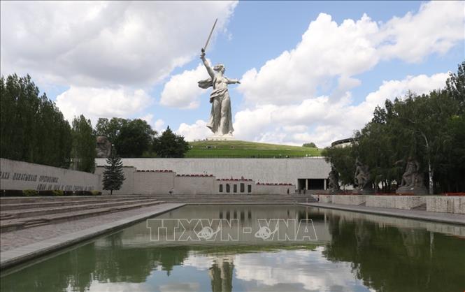Quang cảnh Khu tưởng niệm Đồi Mamaev ở thành phố Volgograd, LB Nga. Ảnh: Quang Vinh - PV TTXVN tại LB Nga