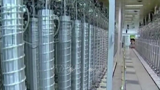 Bên trong cơ sở hạt nhân Natanz của Iran. Ảnh: IRNA/TTXVN