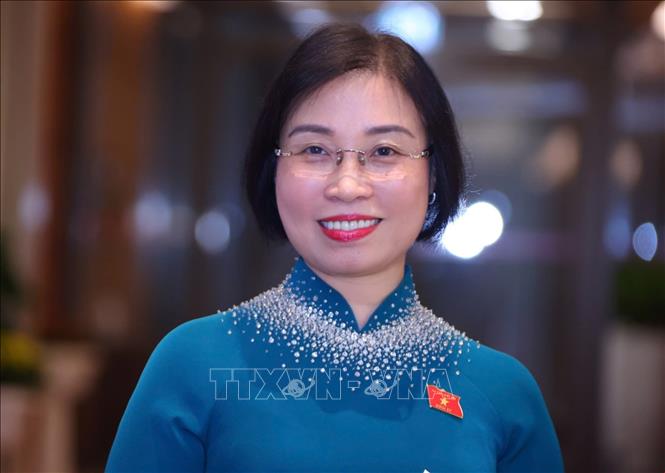 Bà Phạm Thị Thanh Mai, Thành uỷ viên, Phó Trưởng Đoàn chuyên trách Đoàn đại biểu Quốc hội TP. Hà Nội, đại biểu HĐND TP. Hà Nội được bầu giữ chức Phó Chủ tịch HĐND TP. Hà Nội khóa XVI, nhiệm kỳ 2021 - 2026. Ảnh: Văn Điệp - TTXVN
