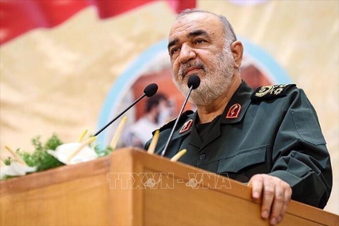 Chỉ huy Lực lượng Vệ binh Cách mạng Hồi giáo Iran (IRGC) Hossein Salami. Ảnh: IRNA/TTXVN