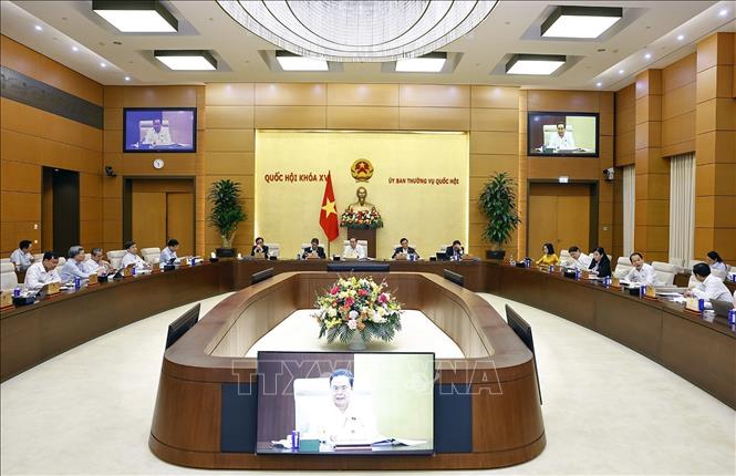 Chủ tịch Quốc hội Trần Thanh Mẫn phát biểu. Ảnh: Doãn Tấn - TTXVN