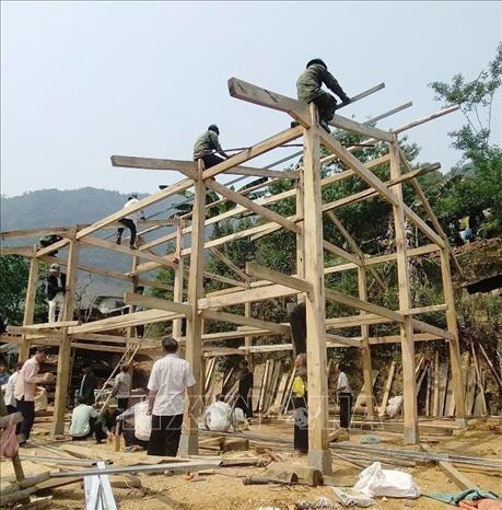 Tram Tau district is the first locality of Yen Bai that completes the programme to eliminate dilapidated houses. VNA Photo: Tiến Khánh