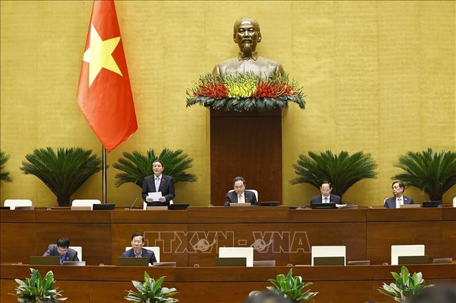 Phó Chủ tịch Quốc hội Nguyễn Đức Hải phát biểu. Ảnh: Doãn Tấn - TTXVN