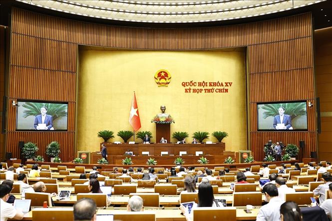 Phó Chủ tịch Quốc hội Nguyễn Đức Hải phát biểu. Ảnh: Doãn Tấn - TTXVN