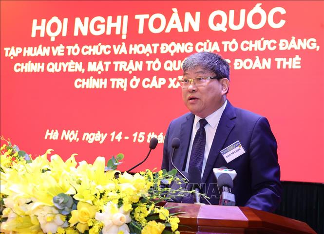 PGS.TS Nguyễn Duy Bắc, Phó Giám đốc Thường trực Học viện Chính trị Quốc gia Hồ Chí Minh phát biểu. Ảnh: Văn Điệp - TTXVN