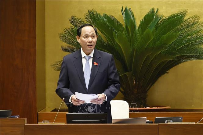 Phó Chủ tịch Quốc hội Trần Quang Phương phát biểu. Ảnh: Doãn Tấn - TTXVN