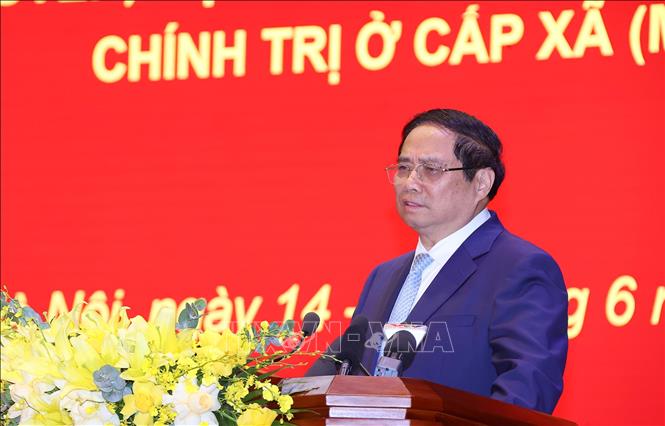 Thủ tướng Phạm Minh Chính phát biểu chỉ đạo Hội nghị. Ảnh: Văn Điệp – TTXVN