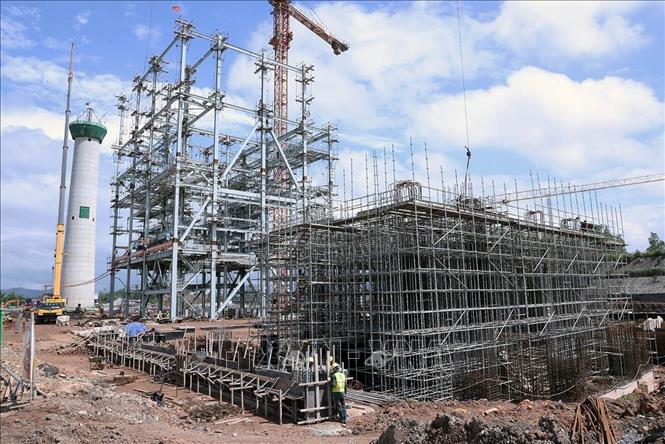 Dự án nhà máy nhiệt điện Na Dương 2 đang được triển khai thi công ở thị trấn Na Dương, huyện Lộc Bình (Lạng Sơn). Ảnh: Vũ Sinh - TTXVN