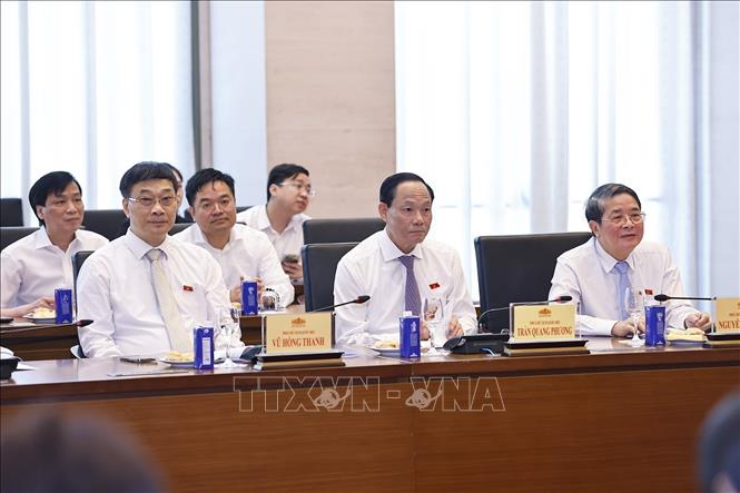 Các Phó Chủ tịch Quốc hội dự gặp mặt. Ảnh: Doãn Tấn - TTXVN