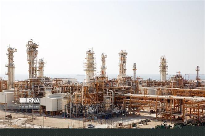 Mỏ khí đốt South Pars của Iran. Ảnh: IRNA/TTXVN